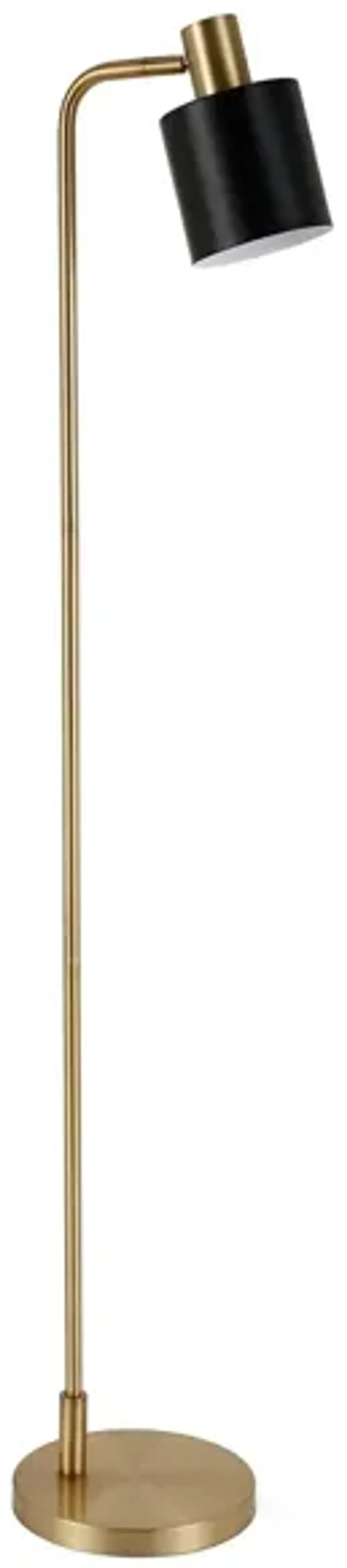 Yadon Floor Lamp in Brass by Hudson & Canal