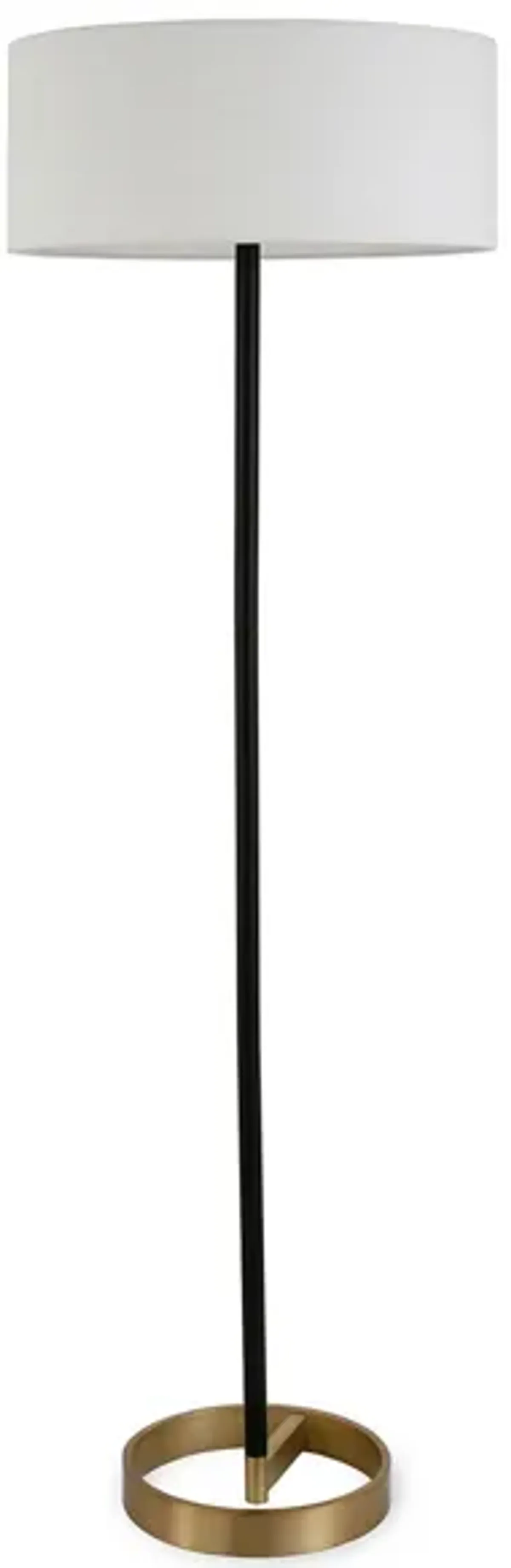 Renata Floor Lamp in Matte Black/Brass by Hudson & Canal