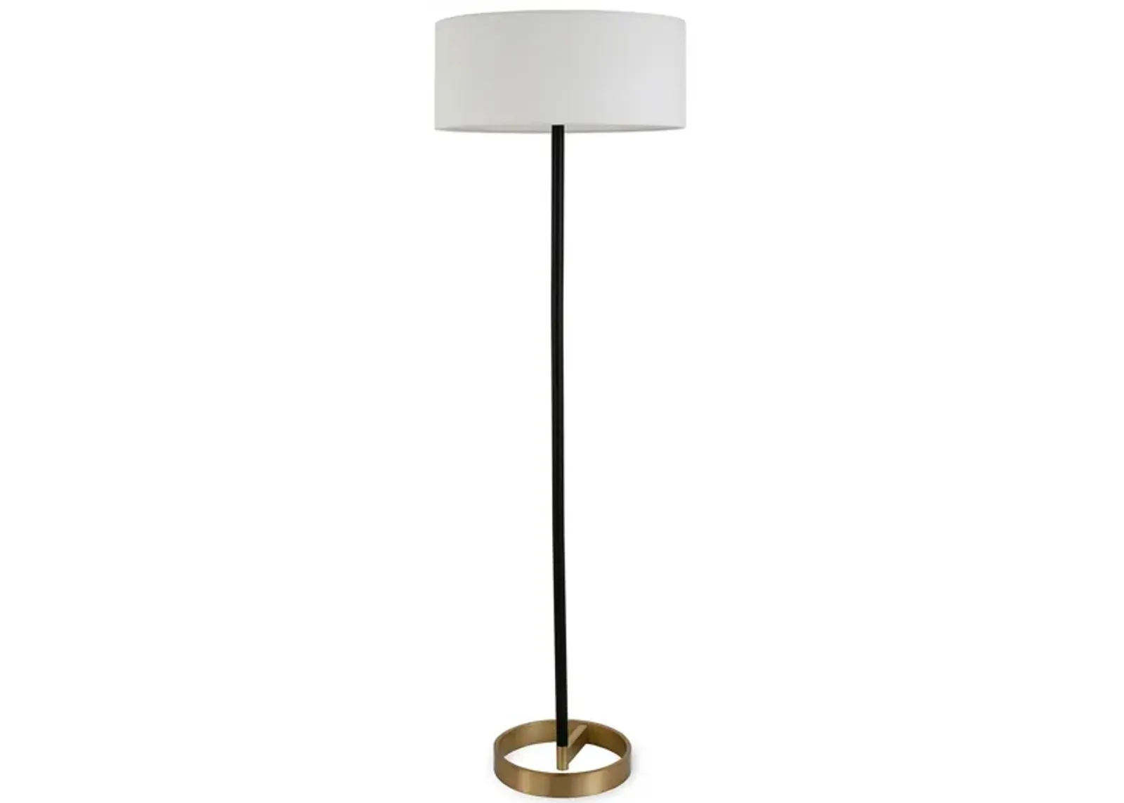 Renata Floor Lamp in Matte Black/Brass by Hudson & Canal