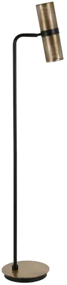 Rompa Floor Lamp in Matte Black/Brass by Hudson & Canal