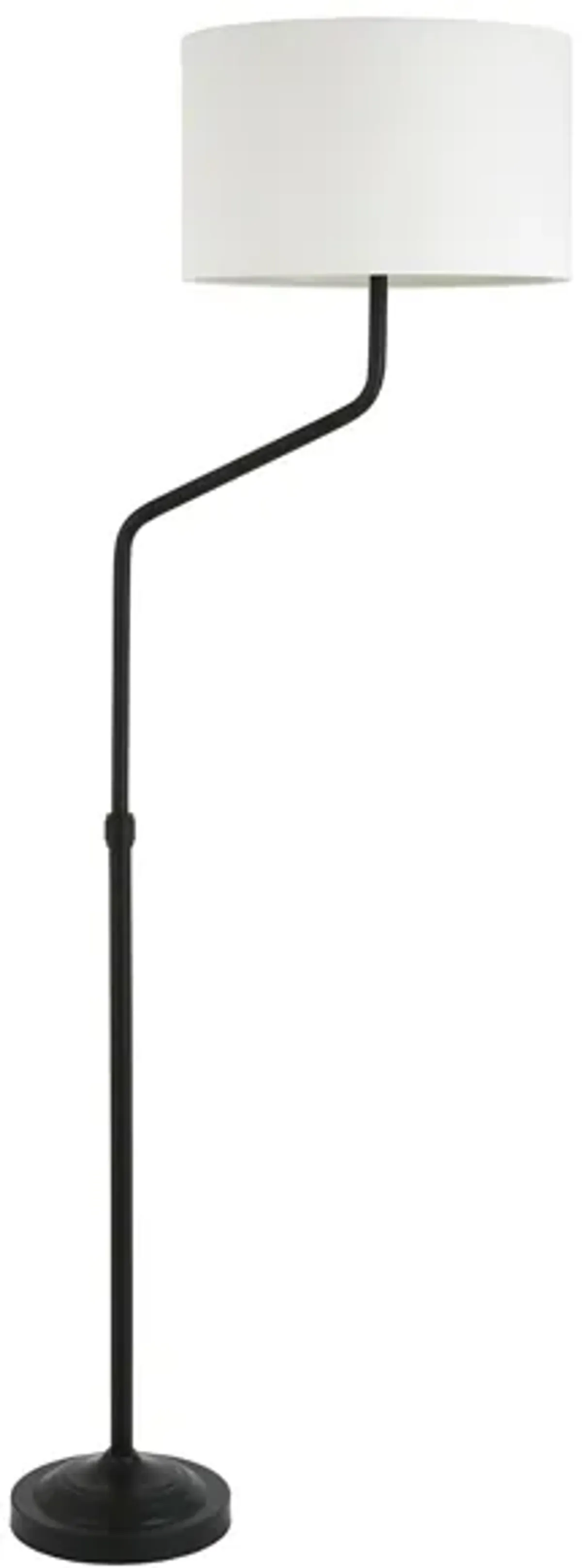 Heines Floor Lamp in Blackened Bronze by Hudson & Canal