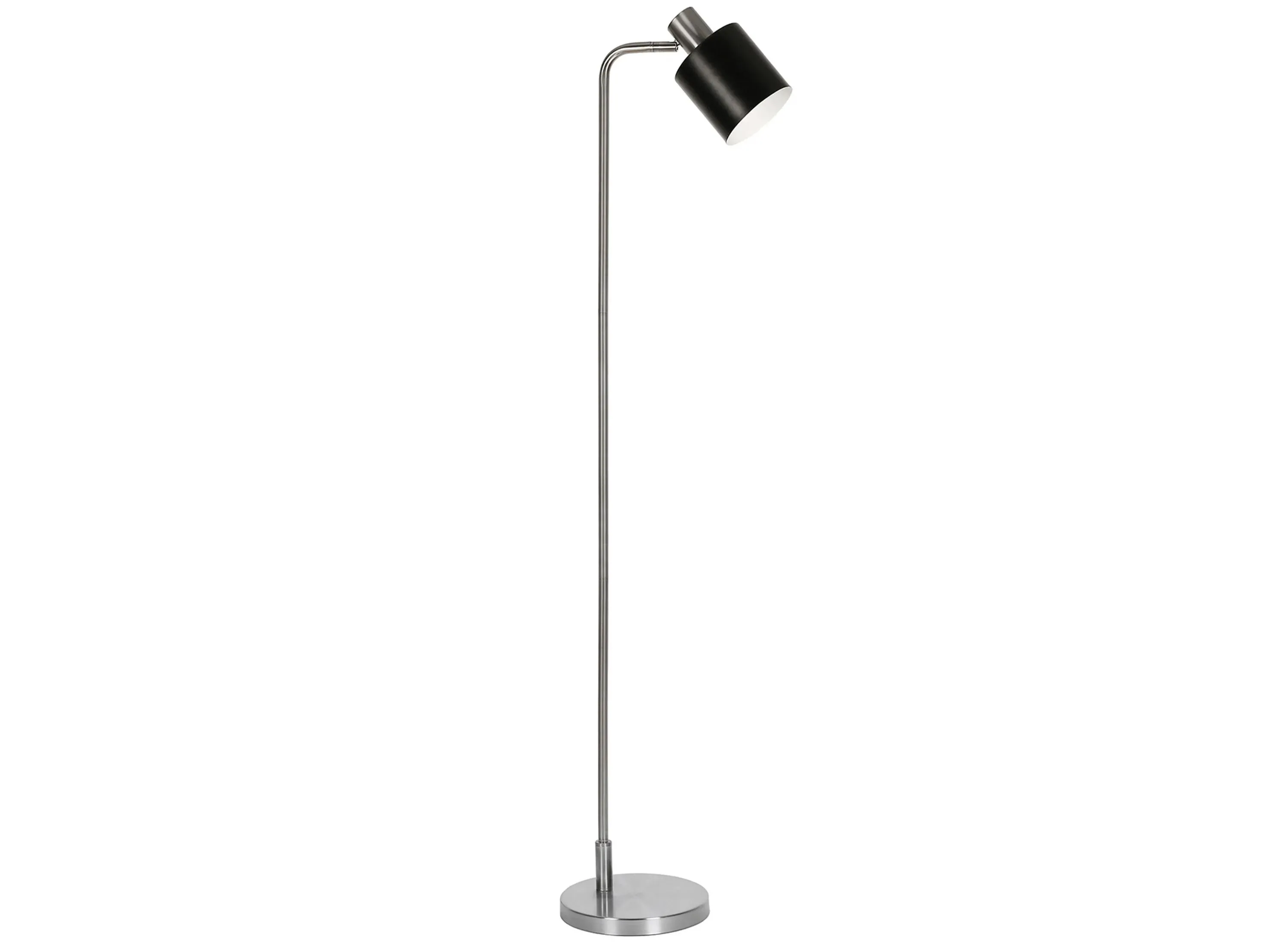 Yadon Floor Lamp in Nickel by Hudson & Canal