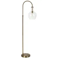 Nadire Arc Floor Lamp in Brass by Hudson & Canal