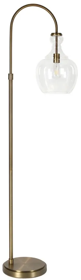 Nadire Arc Floor Lamp in Brass by Hudson & Canal