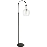 Nadire Arc Floor Lamp in Blackened Bronze by Hudson & Canal