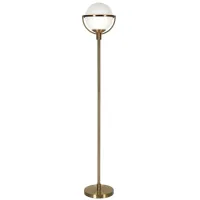Limbani Globe & Stem Floor Lamp in Brass by Hudson & Canal