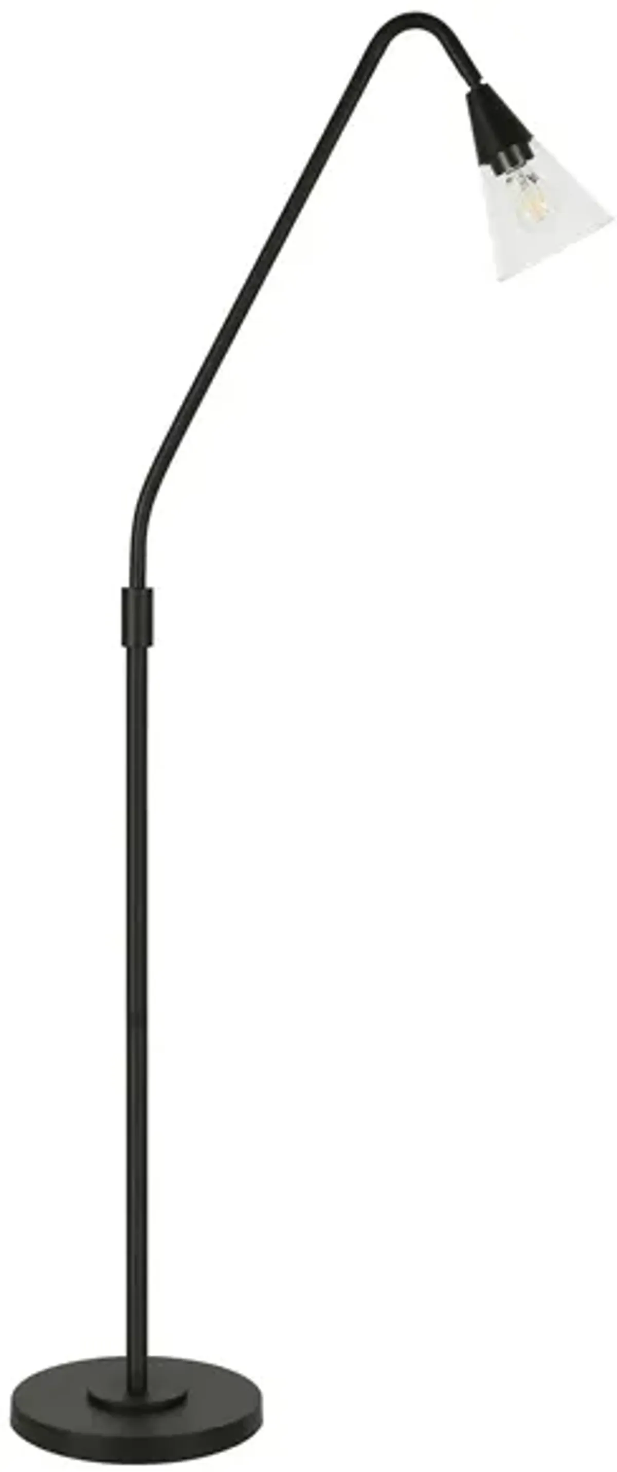 Helios Arc Floor Lamp in Blackened Bronze by Hudson & Canal