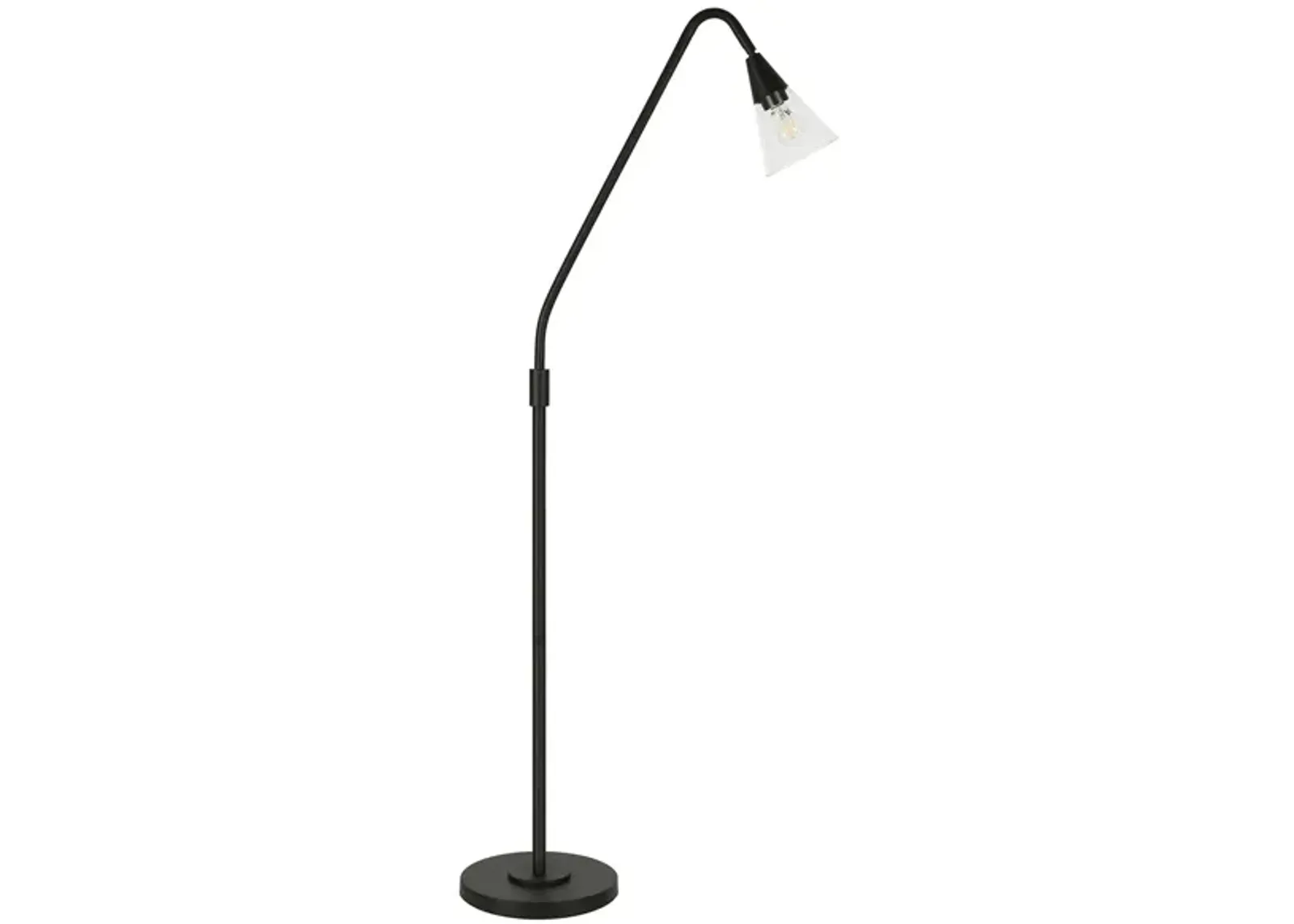 Helios Arc Floor Lamp in Blackened Bronze by Hudson & Canal