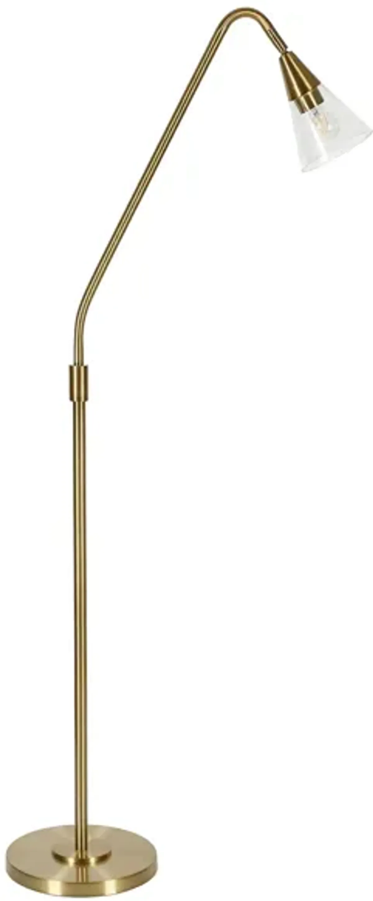 Helios Arc Floor Lamp in Brass by Hudson & Canal