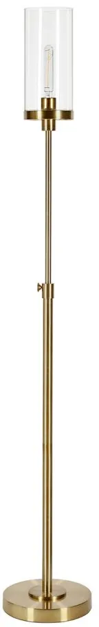 Lucien Floor Lamp in Brass by Hudson & Canal