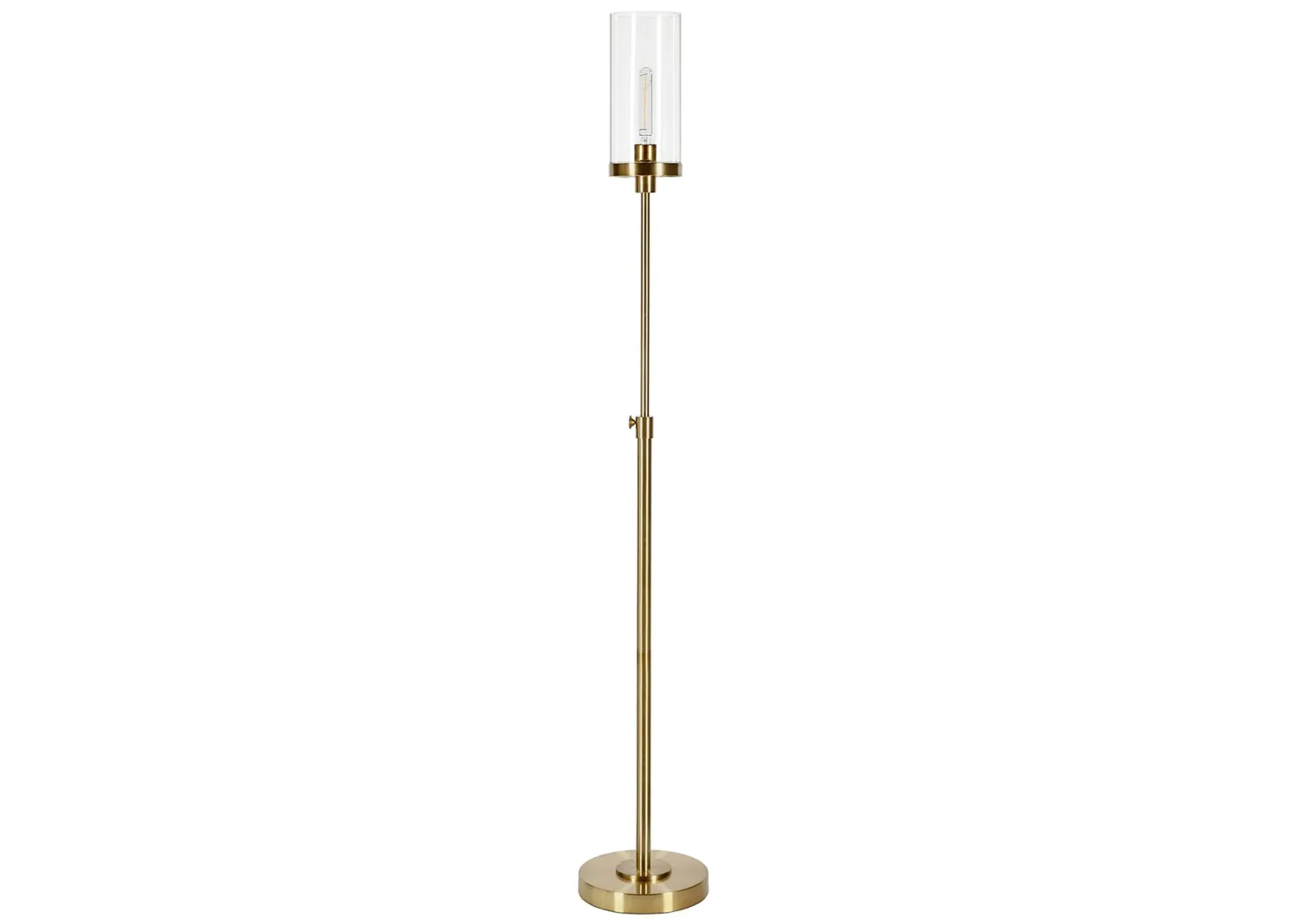 Lucien Floor Lamp in Brass by Hudson & Canal