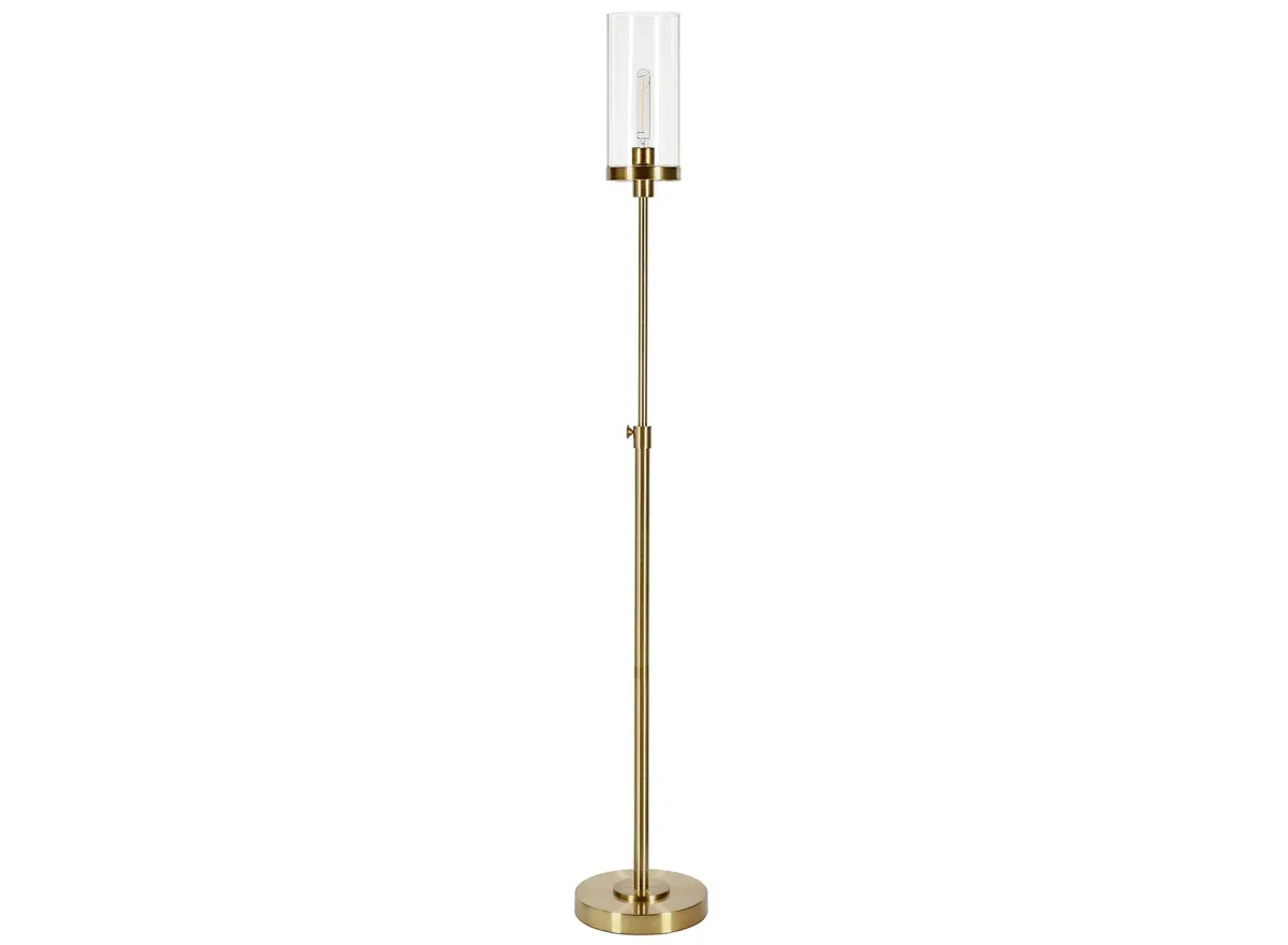 Lucien Floor Lamp in Brass by Hudson & Canal