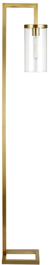 Ansa Floor Lamp in Brass by Hudson & Canal