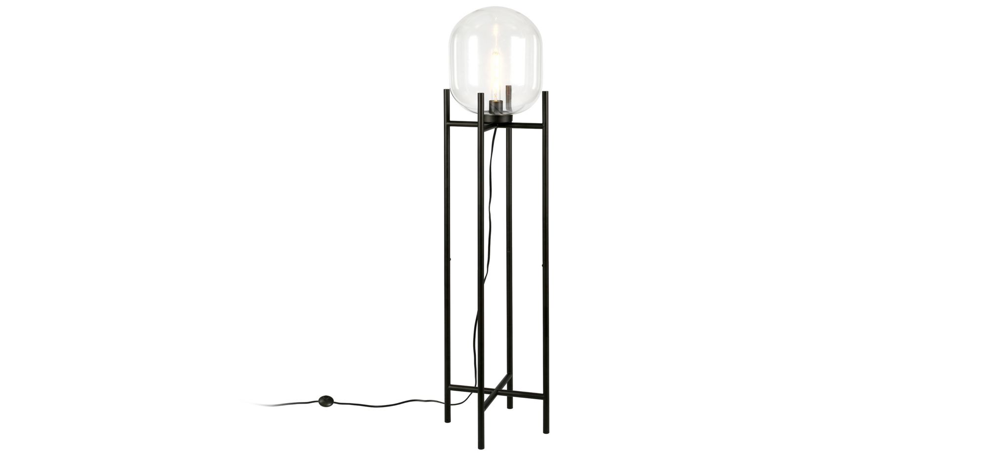 Farnham Globe Floor Lamp in Blackened Bronze by Hudson & Canal