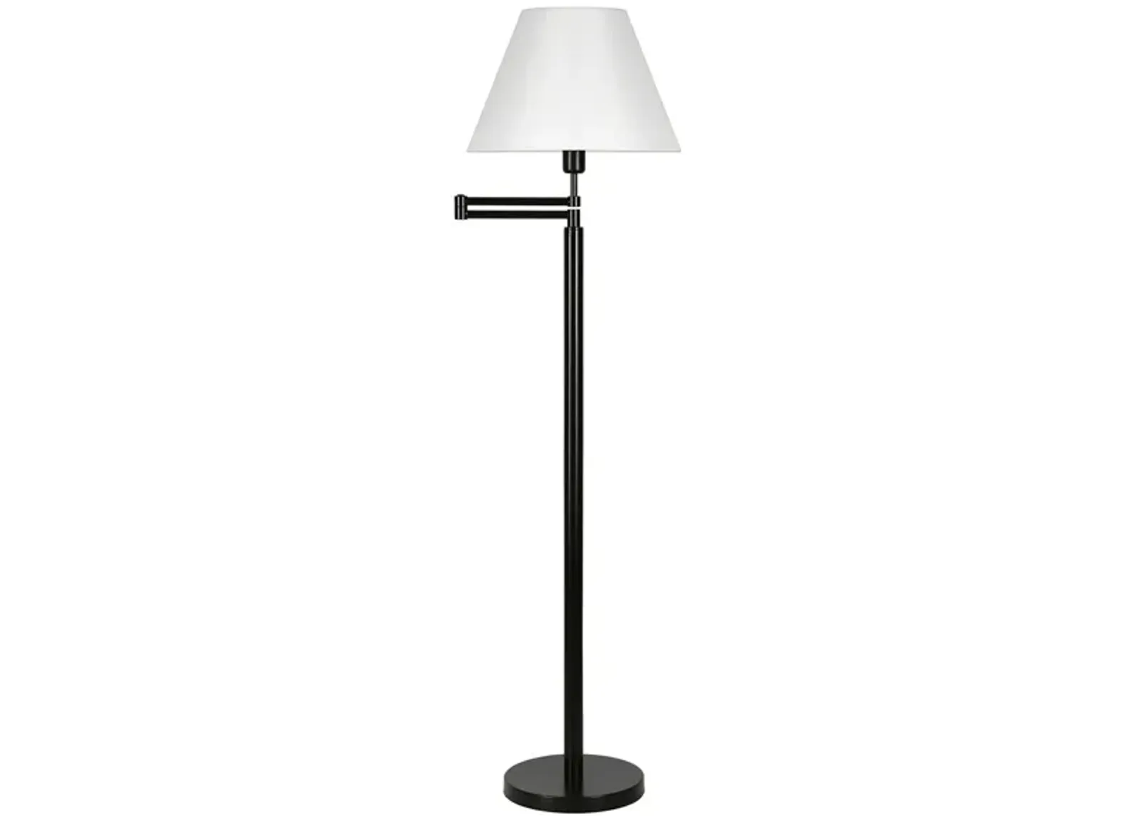 Reiner Swing Arm Floor Lamp in Blackened Bronze by Hudson & Canal