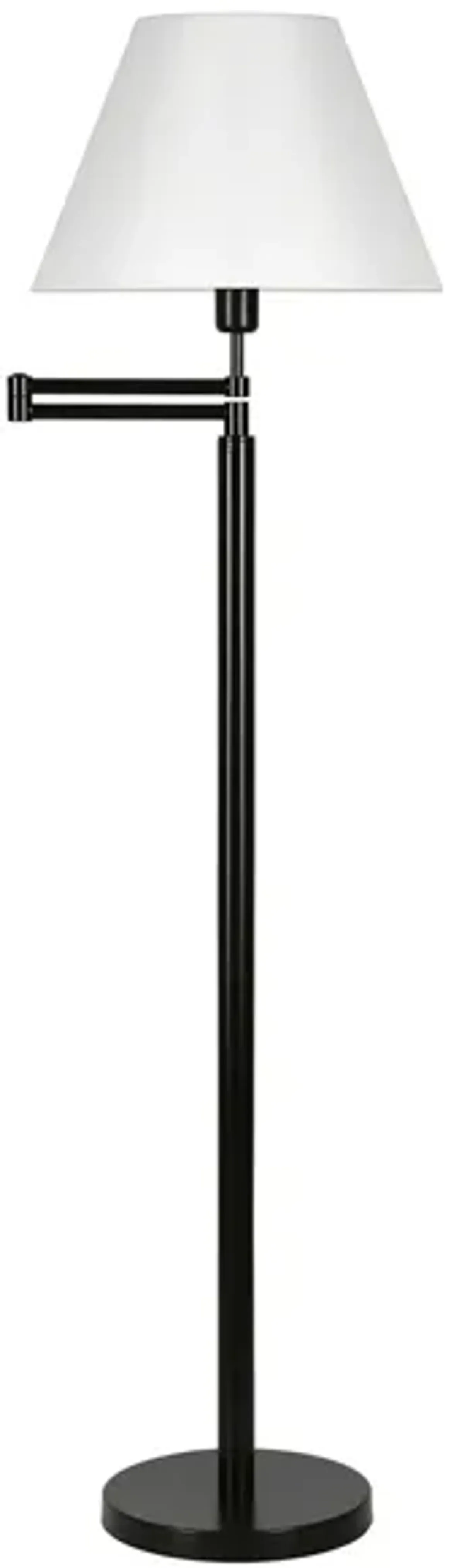 Reiner Swing Arm Floor Lamp in Blackened Bronze by Hudson & Canal