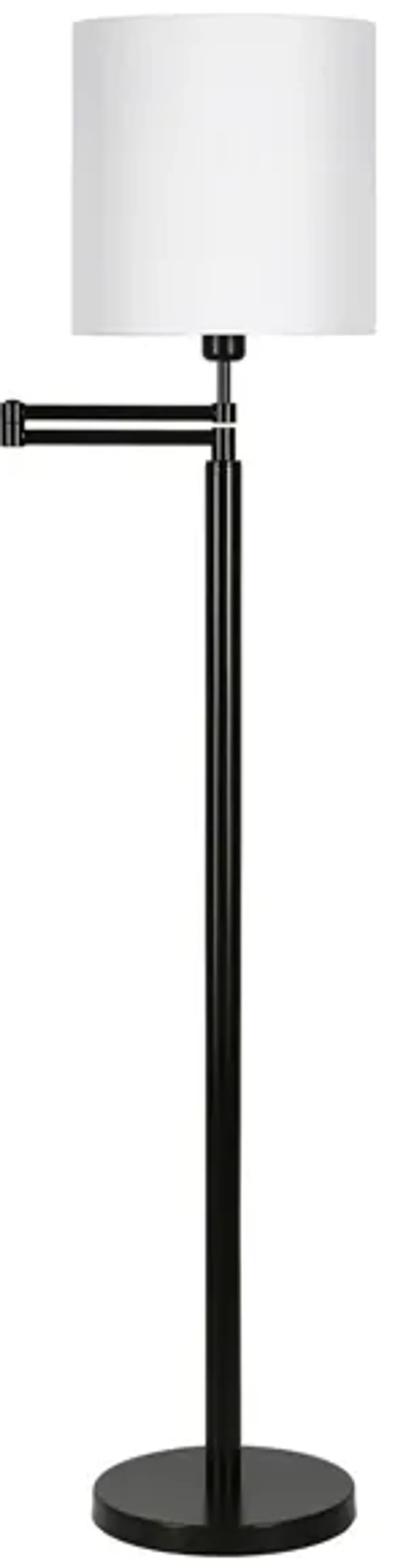 Reiner Swing Arm Floor Lamp in Blackened Bronze by Hudson & Canal