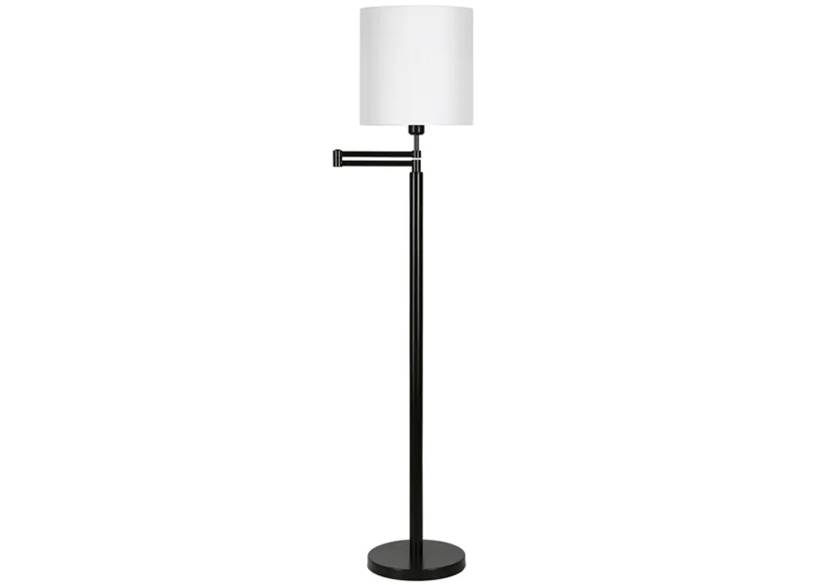 Reiner Swing Arm Floor Lamp in Blackened Bronze by Hudson & Canal