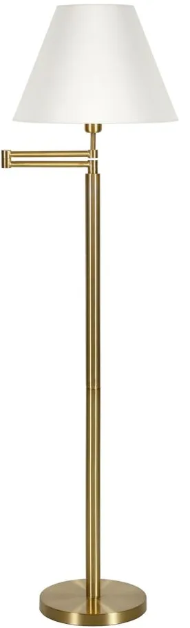 Reiner Swing Arm Floor Lamp in Brass by Hudson & Canal