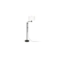 Amon Height-Adjustable Floor Lamp in Blackened Bronze by Hudson & Canal