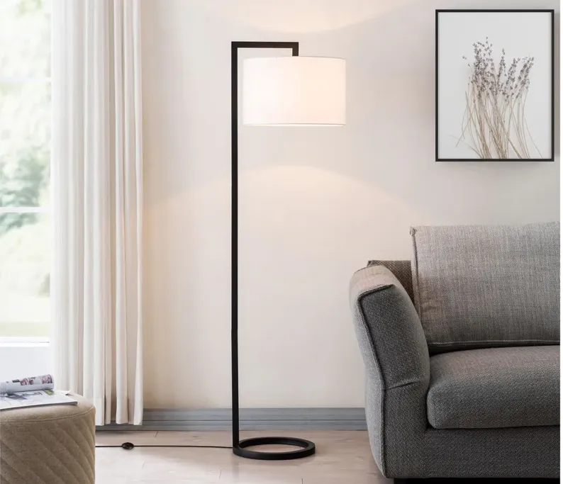 Lyssa Floor Lamp in Blackened Bronze by Hudson & Canal