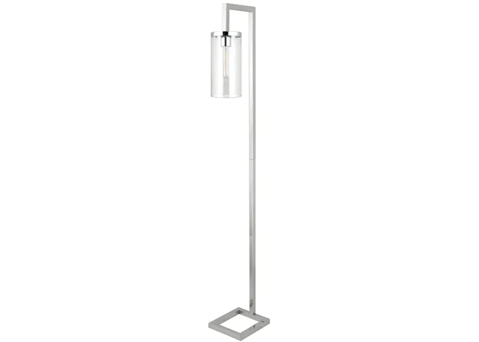 Ansa Floor Lamp in Polished Nickel by Hudson & Canal