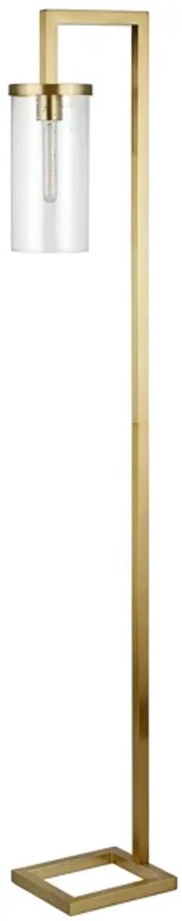 Ansa Seeded Glass Floor Lamp