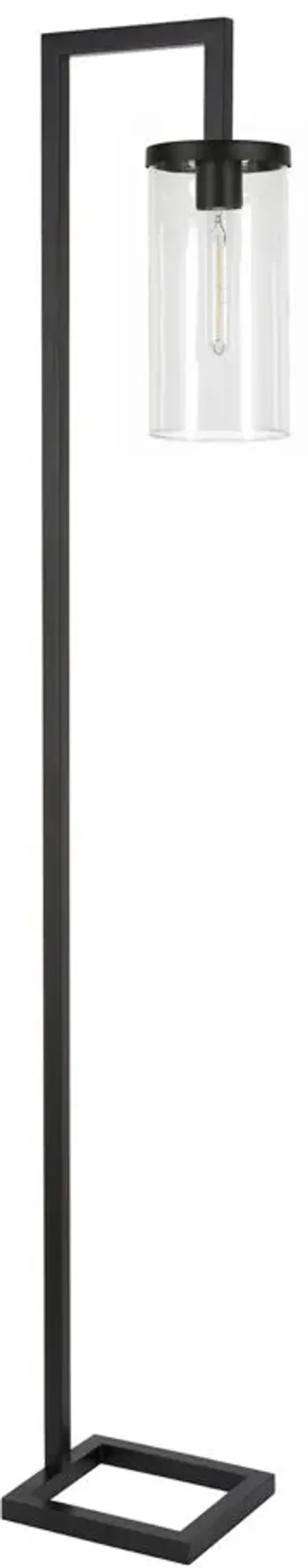 Ansa Floor Lamp in Blackened Bronze by Hudson & Canal