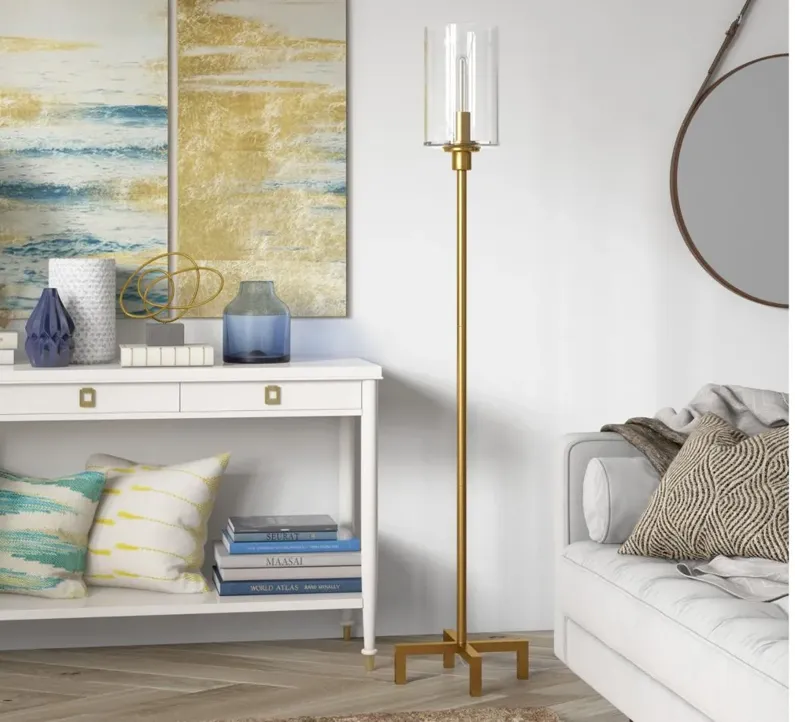 Sinta Floor Lamp in Brass by Hudson & Canal