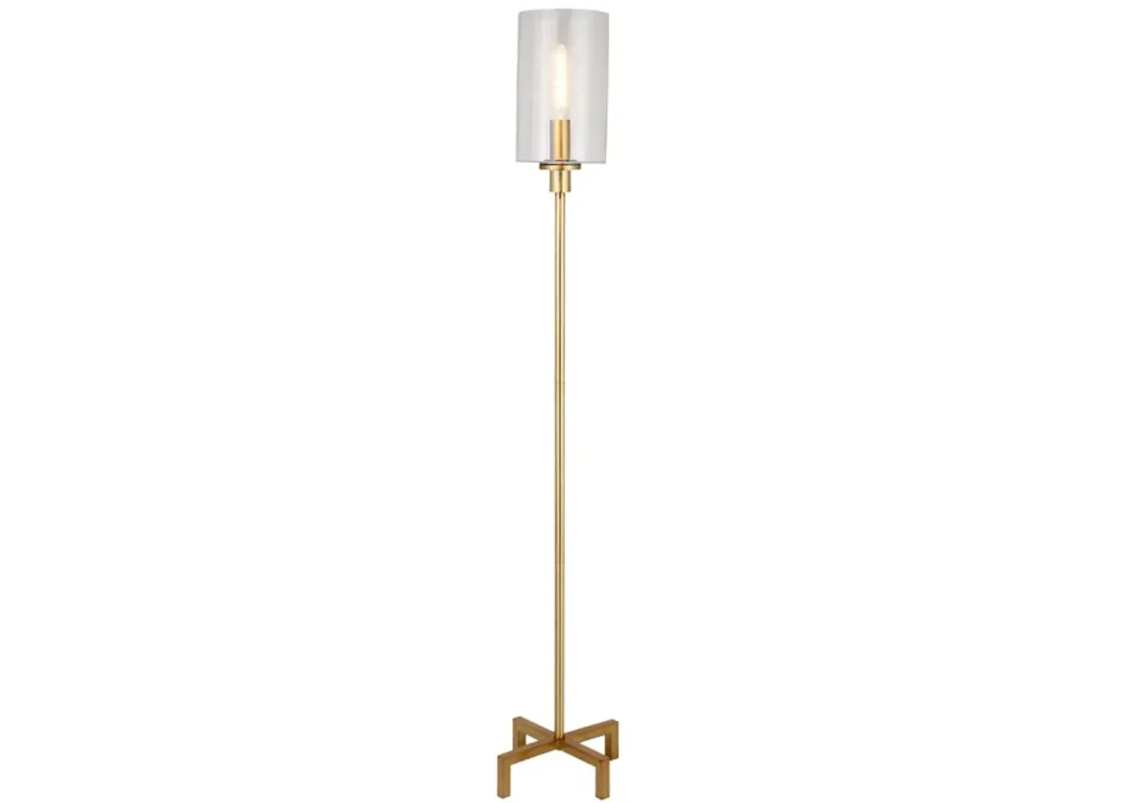 Sinta Floor Lamp in Brass by Hudson & Canal