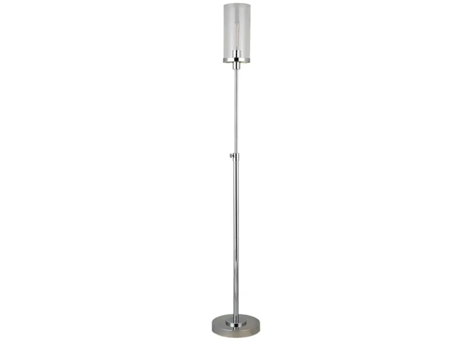 Lucien Floor Lamp in Polished Nickel by Hudson & Canal