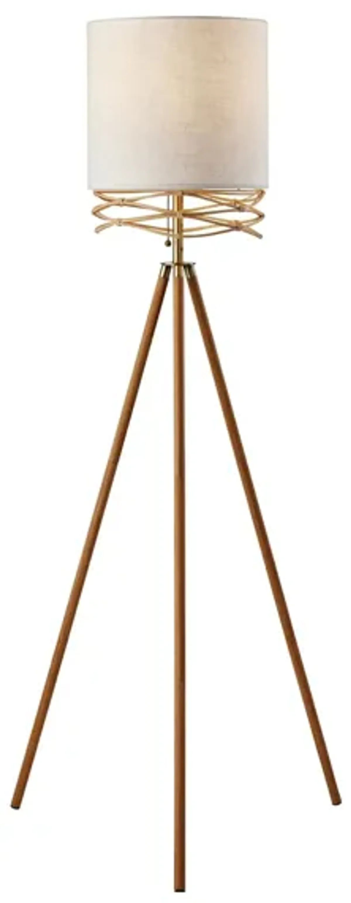 Melanie Floor Lamp in Natural by Adesso Inc