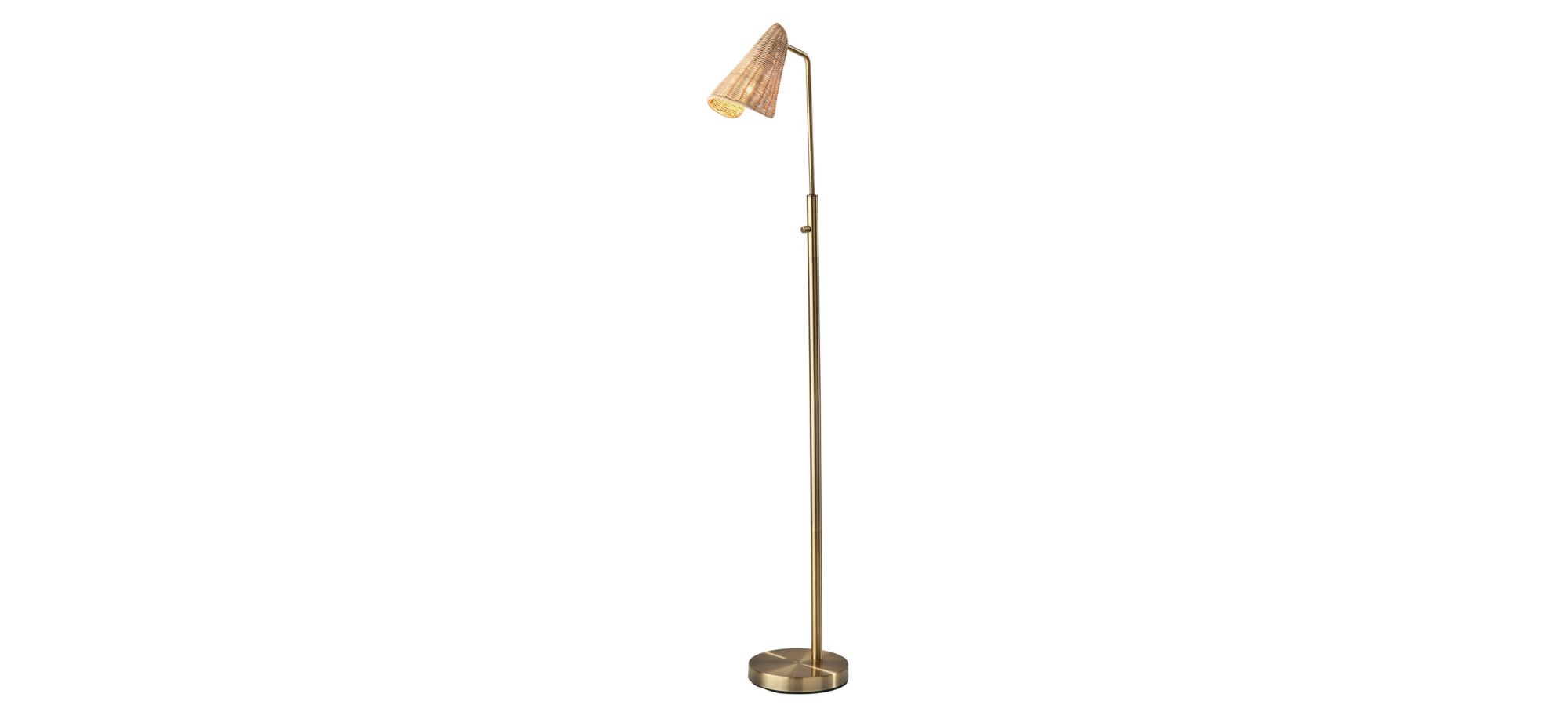 Cove Floor Lamp in Antique Brass by Adesso Inc