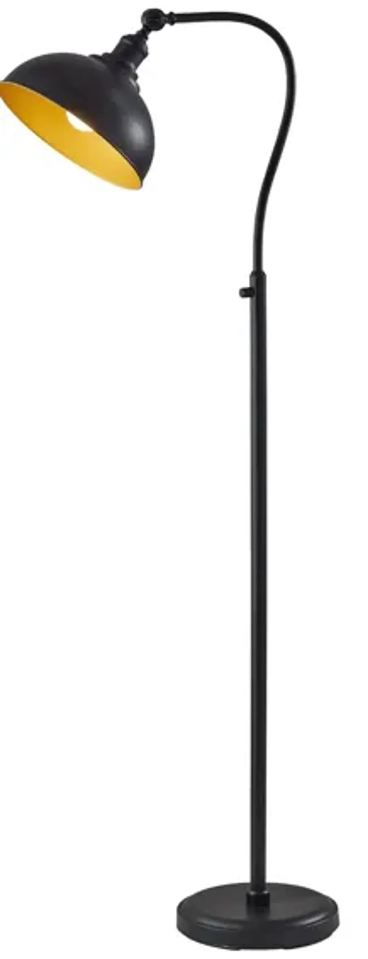 Wallace Floor Lamp in Black by Adesso Inc