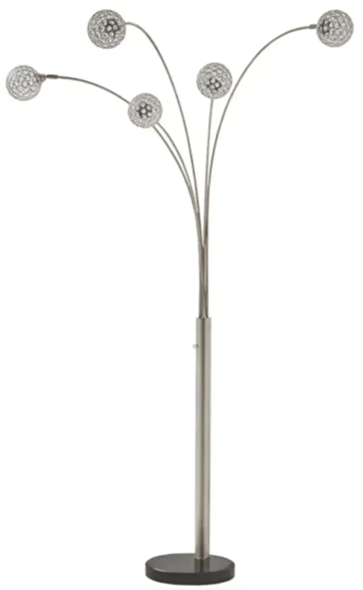 Winter Metal Arc Lamp in Silver Finish by Ashley Express