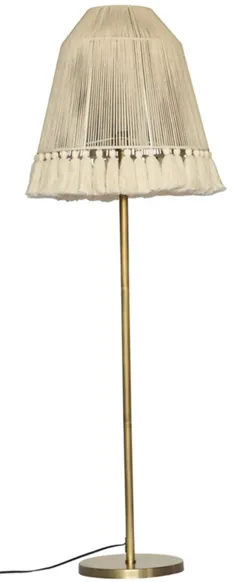 June Medium Floor Lamp in White, Gold by Tov Furniture