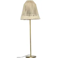 June Medium Floor Lamp in White, Gold by Tov Furniture