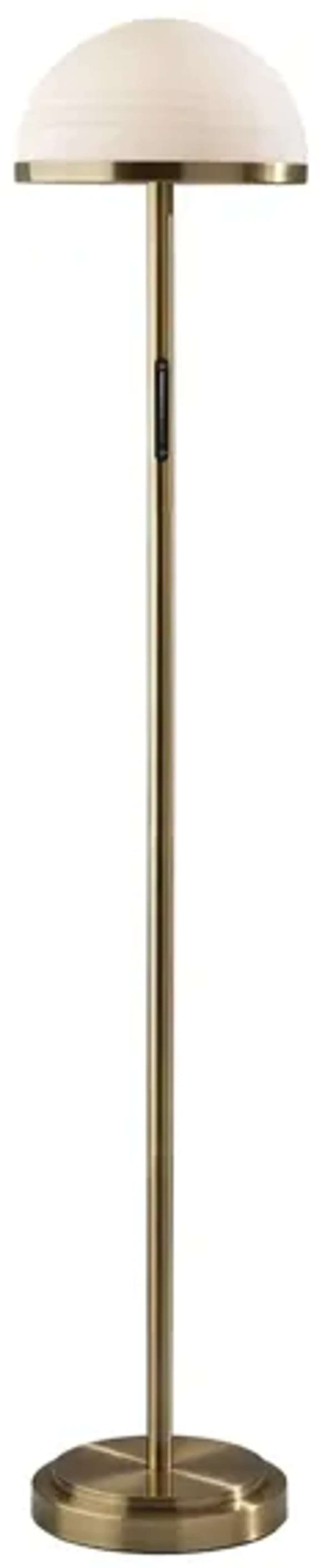 Juliana LED Floor Lamp w. Smart Switch in Antique Brass by Adesso Inc