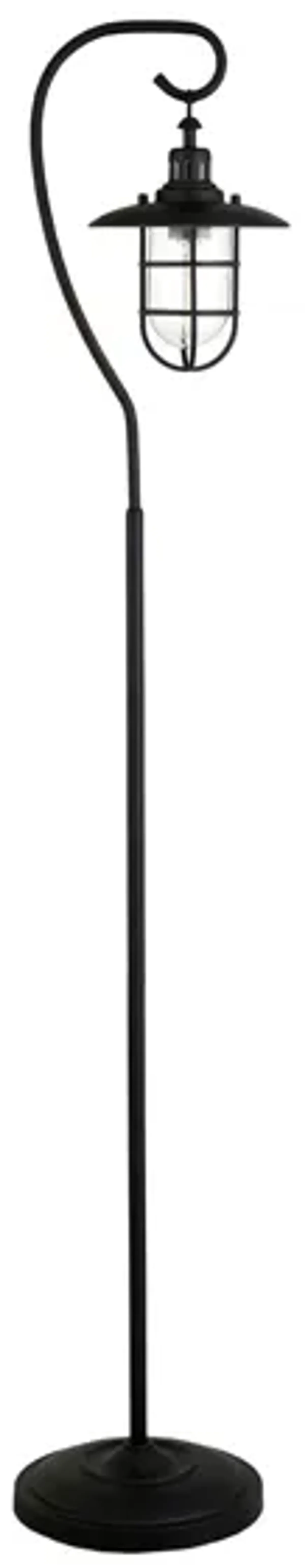 Darwin Floor Lamp in Blackened Bronze by Hudson & Canal