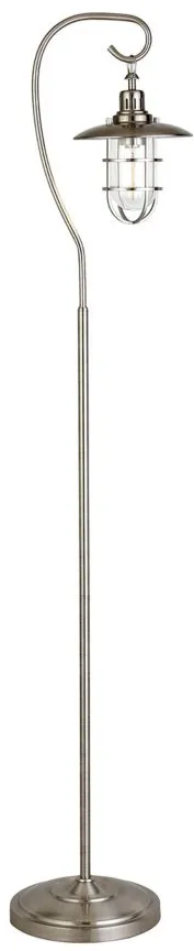 Darwin Floor Lamp in Brushed Nickel by Hudson & Canal