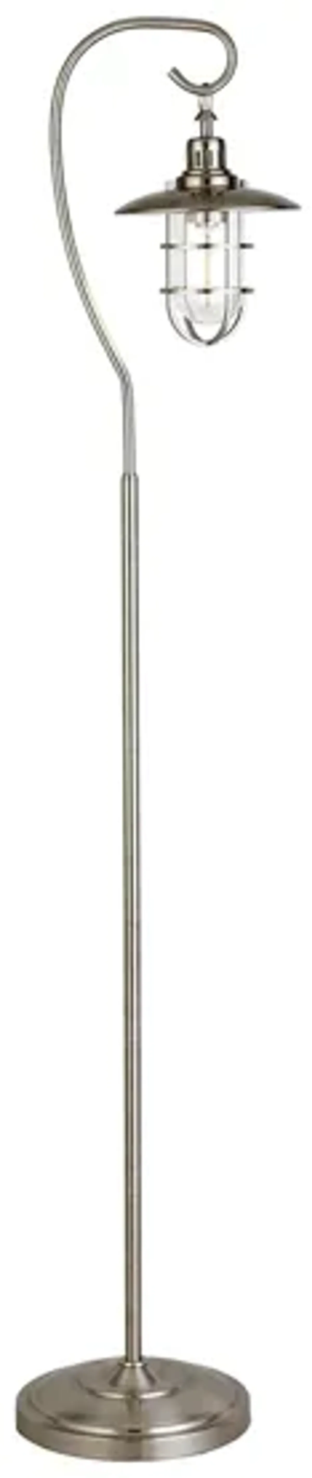 Darwin Floor Lamp in Brushed Nickel by Hudson & Canal