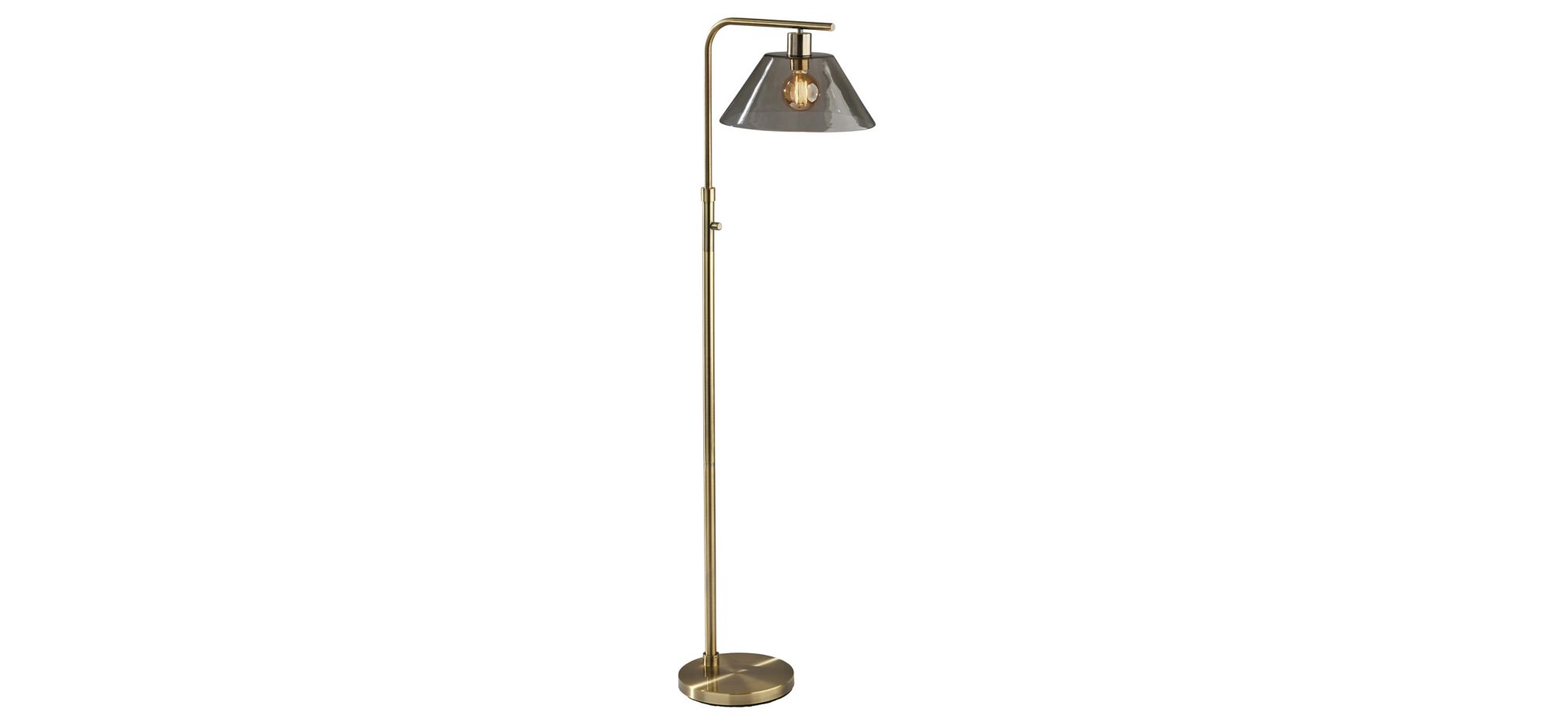 Zoe Floor Lamp in Antique Brass by Adesso Inc