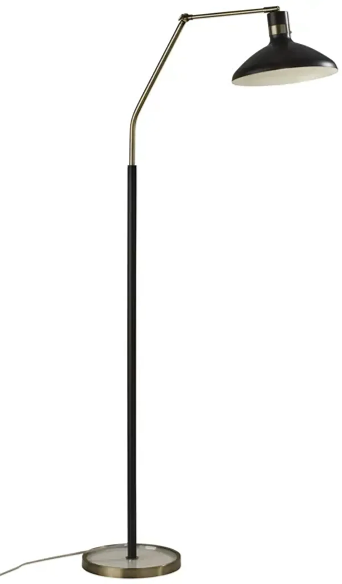 Bryson Floor Lamp in Black & Antique Brass by Adesso Inc