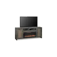 Joshua Creek 84" Fireplace Console in Barnwood by Legends Furniture