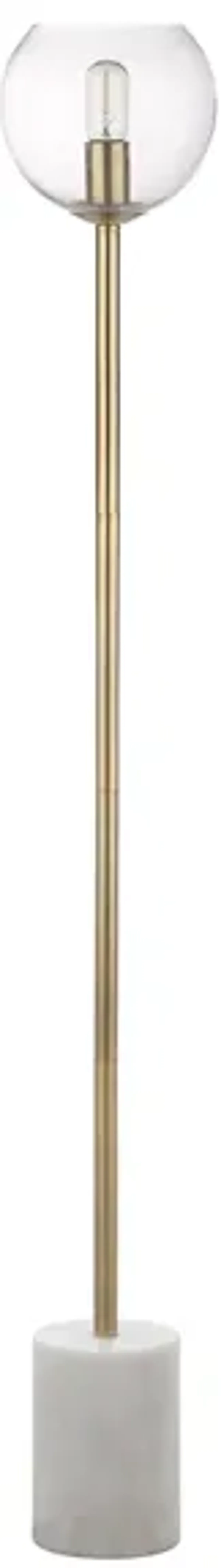 Barli Floor Lamp in White by Safavieh