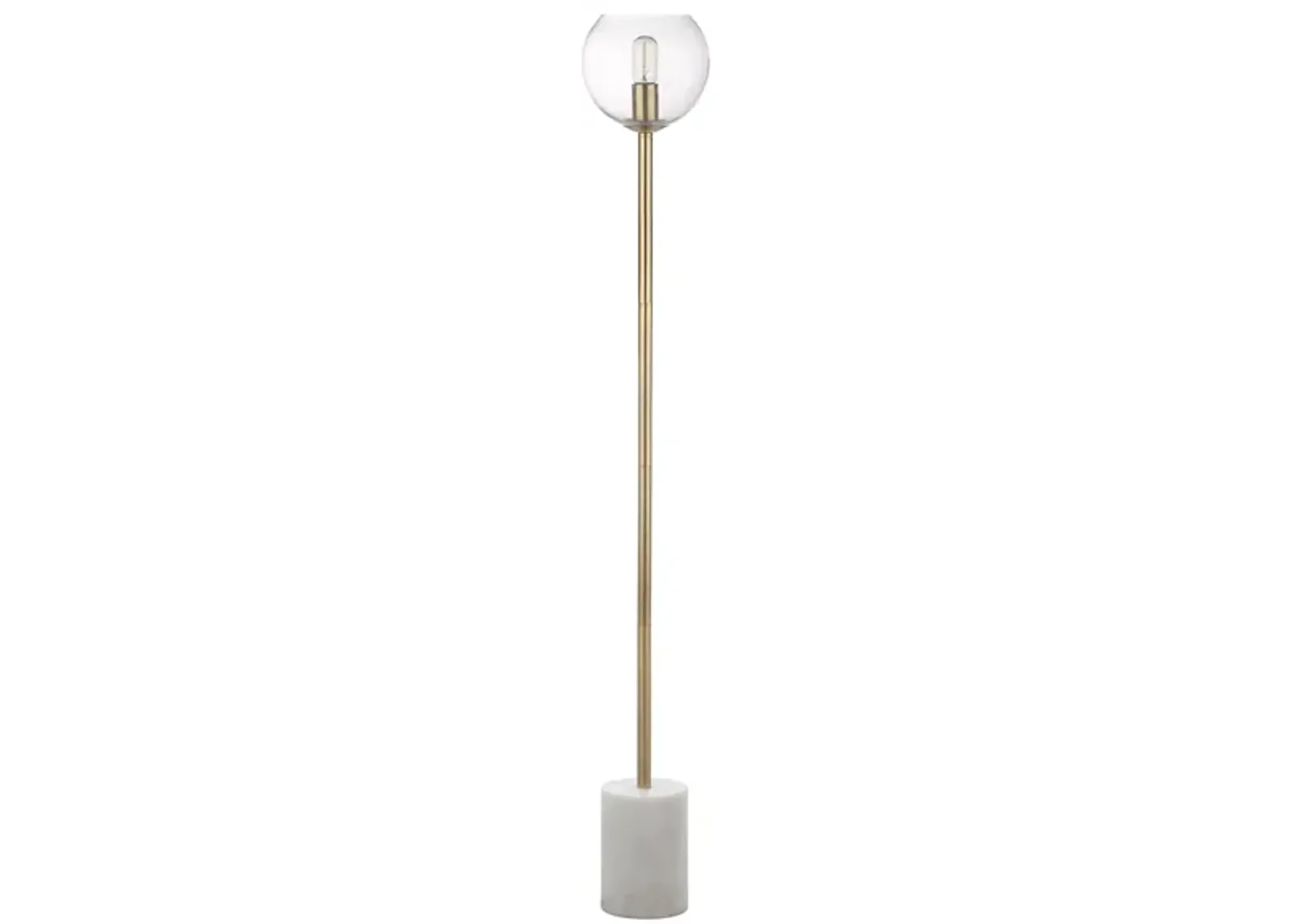 Barli Floor Lamp in White by Safavieh