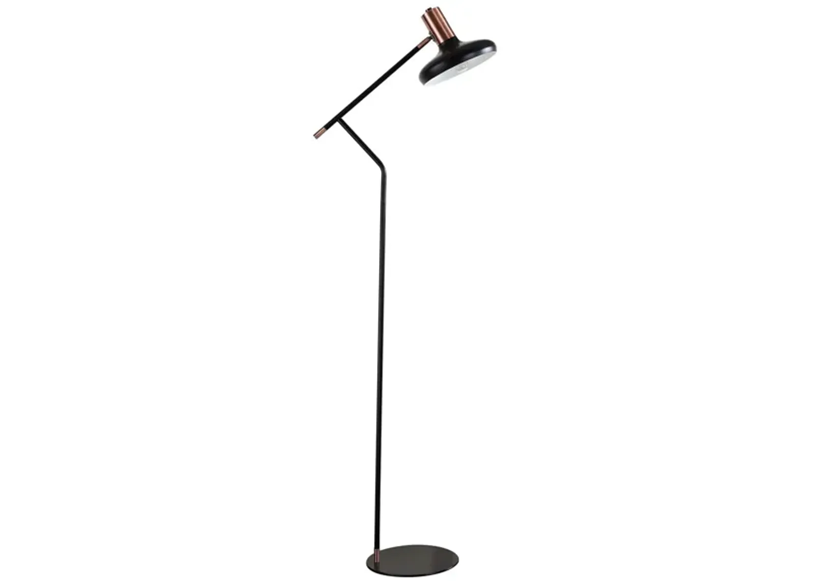 Gresher Floor Lamp in Black by Safavieh