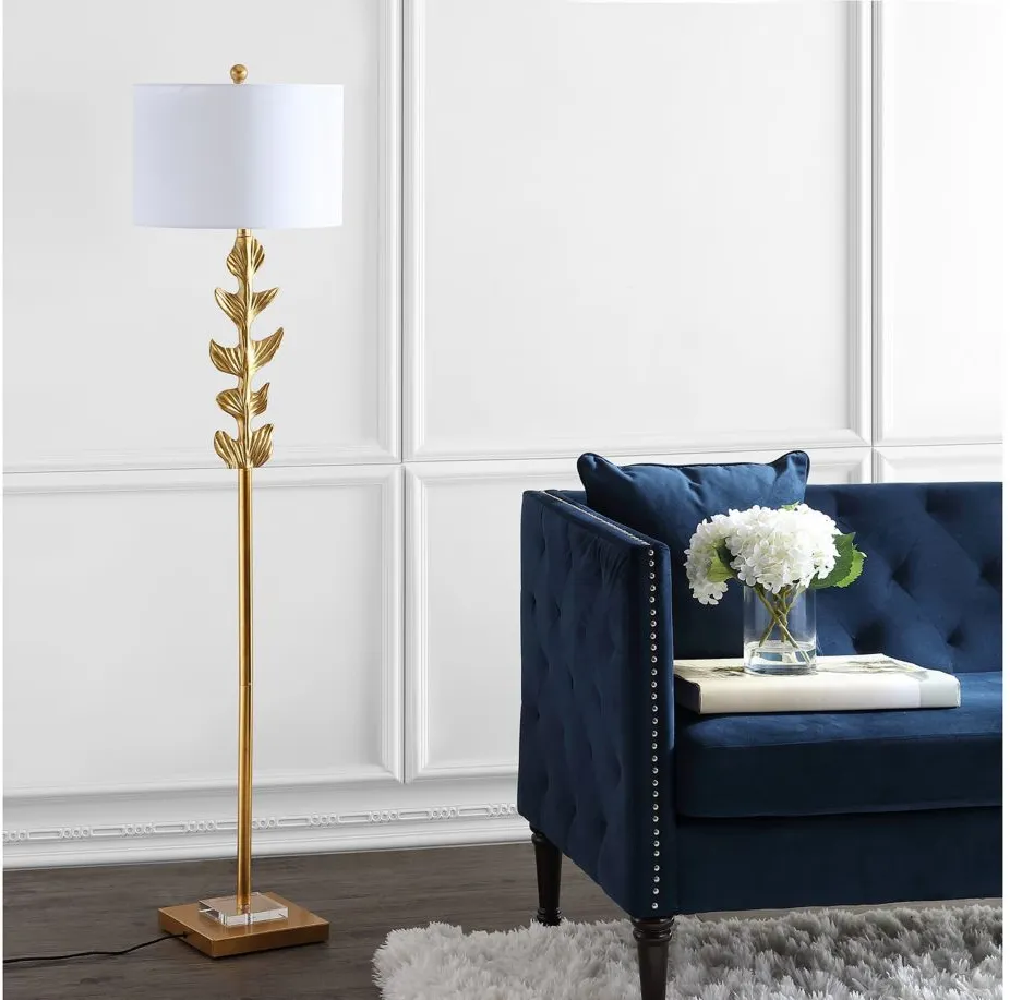 Efisio Floor Lamp in Gold by Safavieh