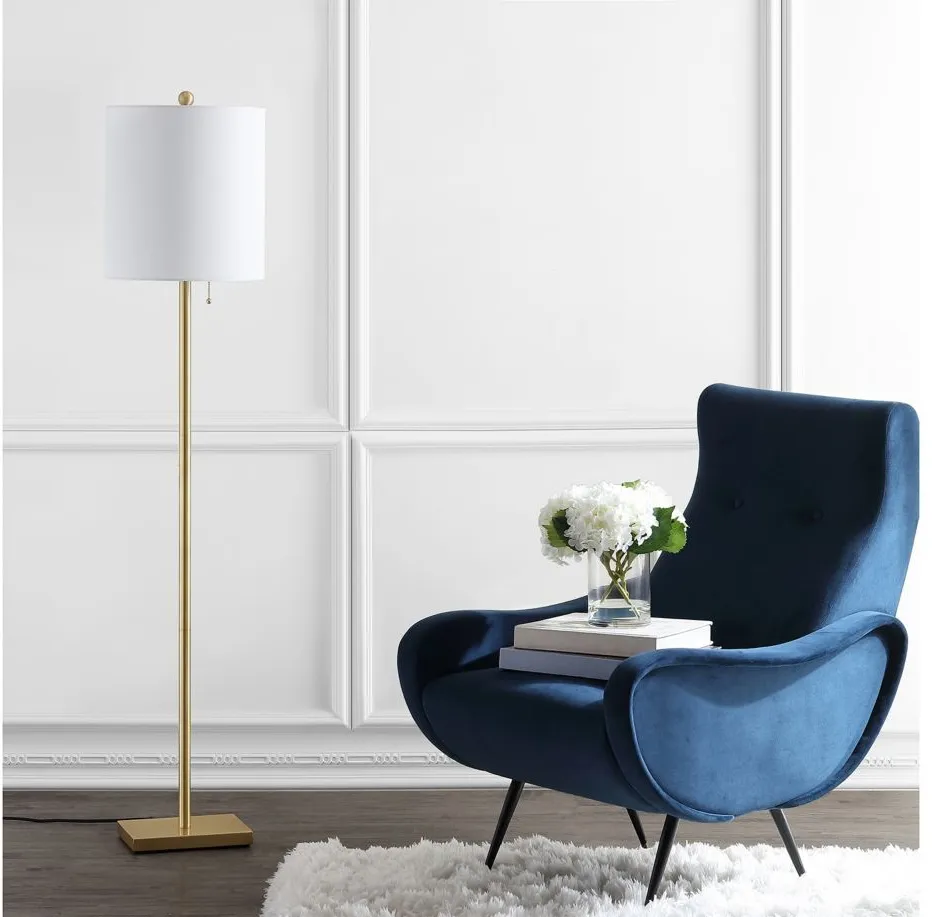 Naldo Floor Lamp in Brass by Safavieh