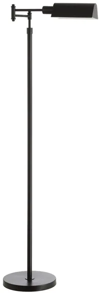 Crispin Floor Lamp in Black by Safavieh